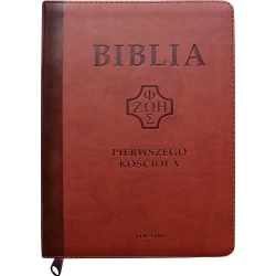 Biblia Pierwszego Kościoła kasztanowa (paginatory,etui z suwakiem)
